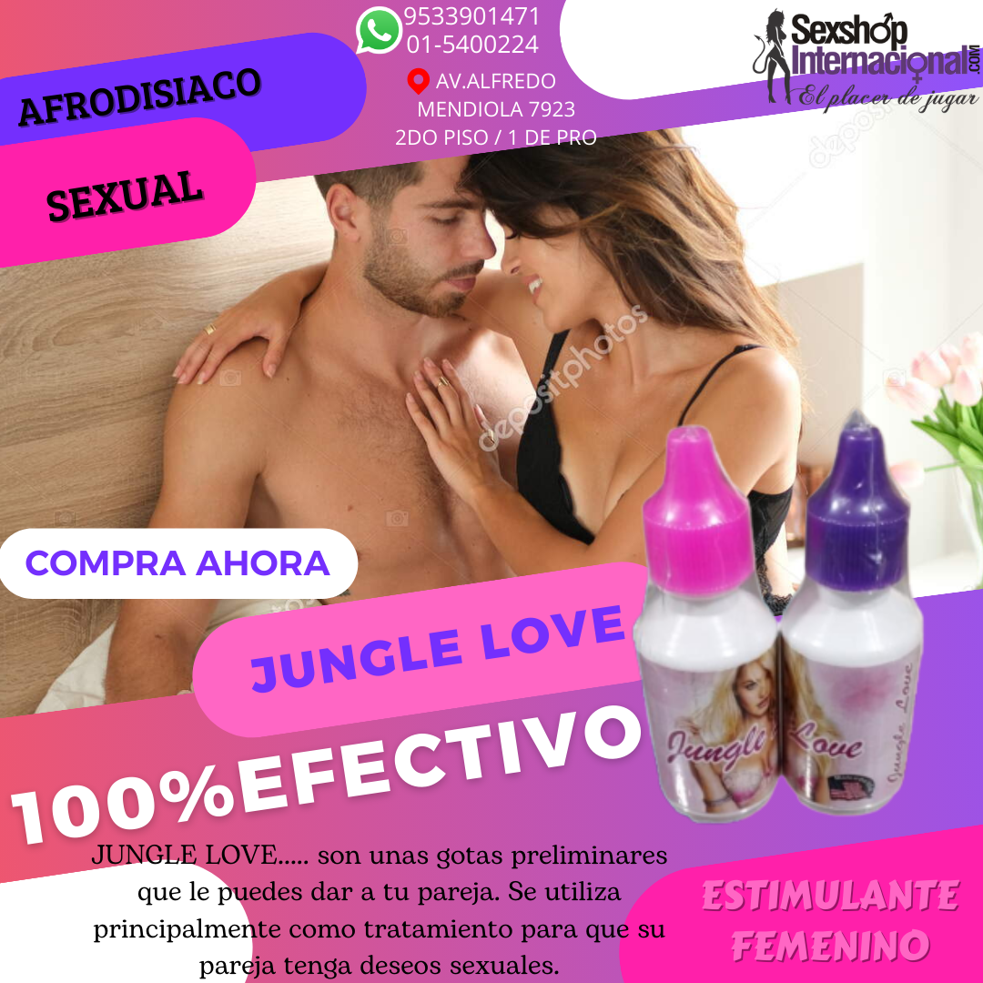 JUNGLE LOVE ESTIMULANTE SEXUAL SEXSHOP LOS OLIVOS